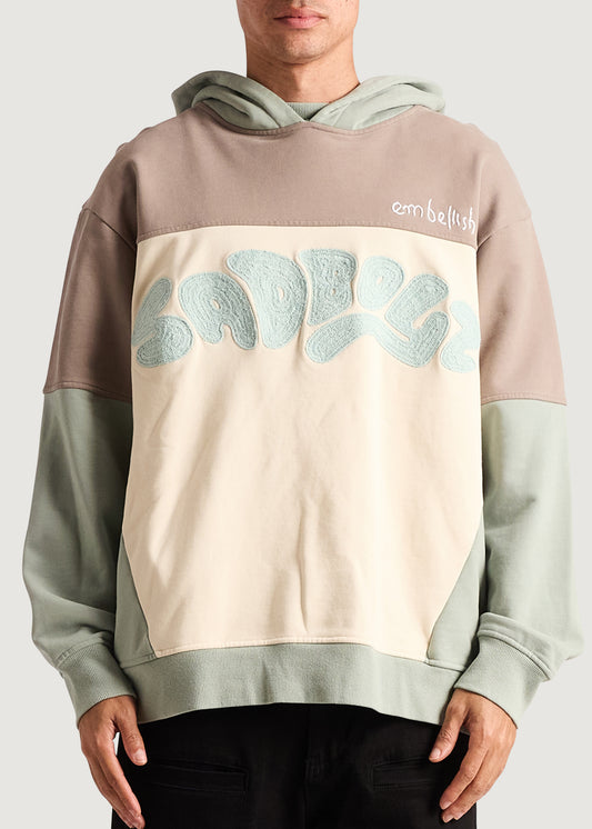 Embellish x Sad Boyz - Color Block Pullover Hoodie (Sea Foam)