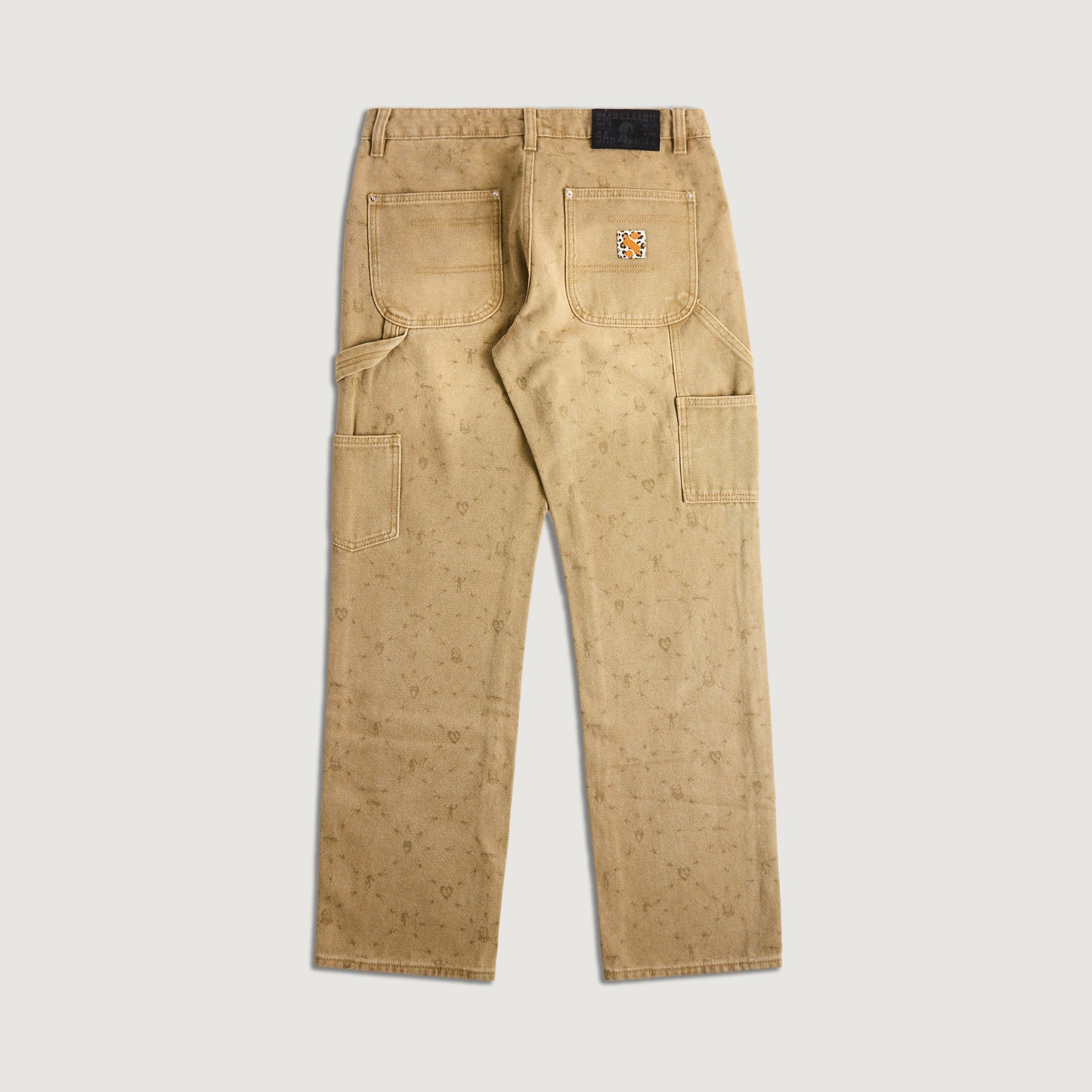 Embellish x Sad Boyz - Monogram Work Pant (Brown)