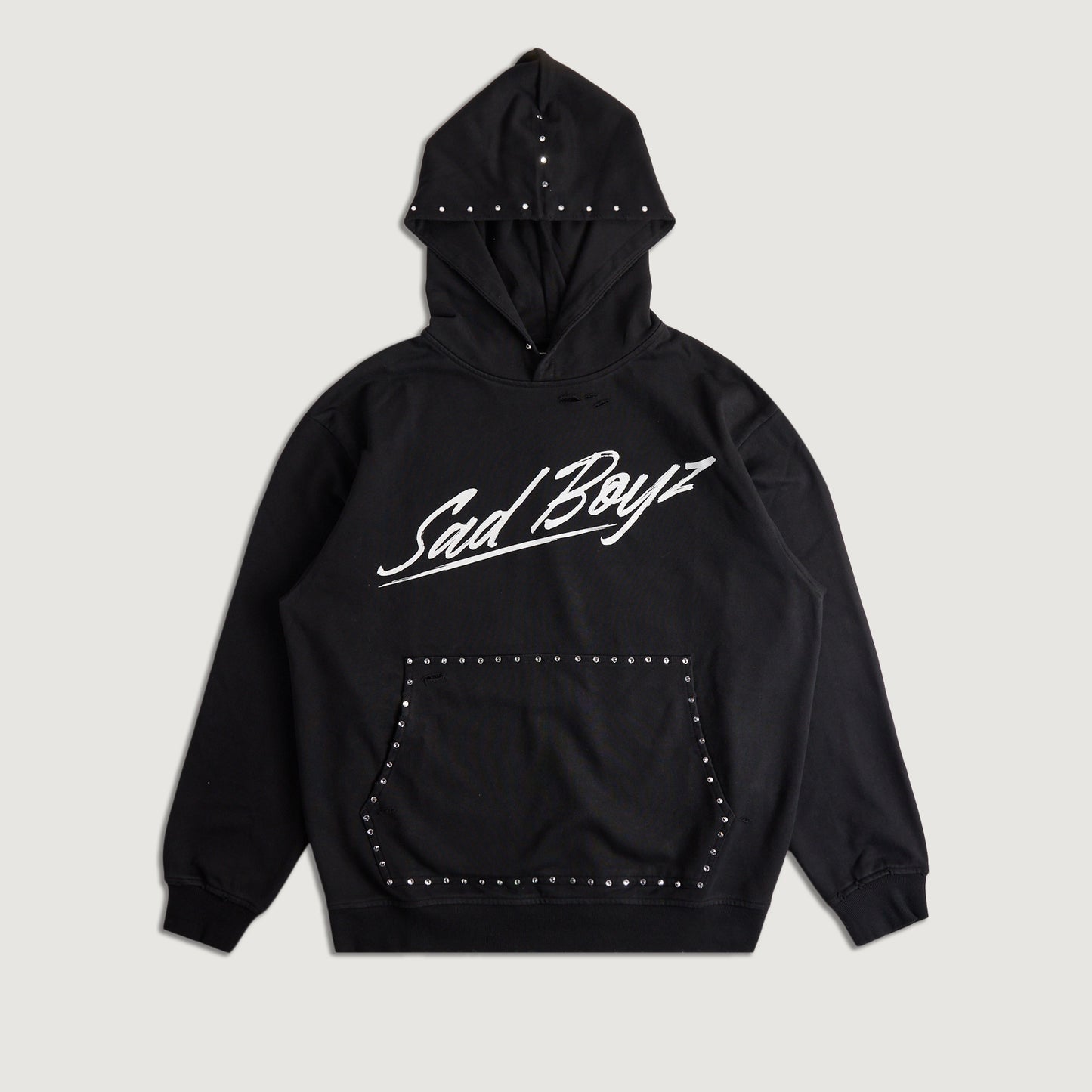 Embellish x Sad Boyz - Script Studded Pullover (Black)
