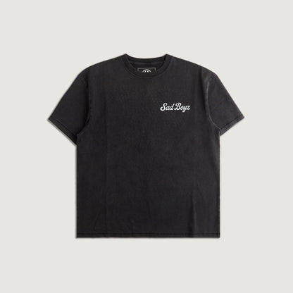 Embellish x Sad Boyz - Safety Heart Tee (Washed Black)