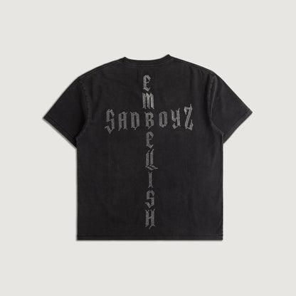 Embellish x Sad Boyz - Cross Logo Tee (Black)