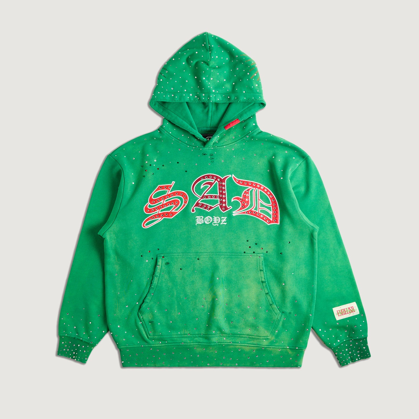 Embellish x Sad Boyz - Ode E Pullover Hoodie (Washed Green)