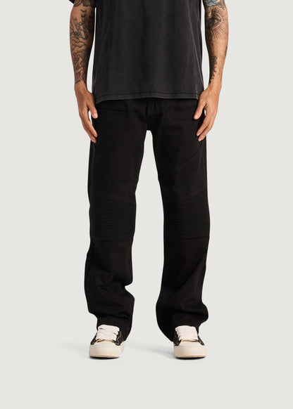 Embellish x Sad Boyz - Baggy Biker Denim (Black)