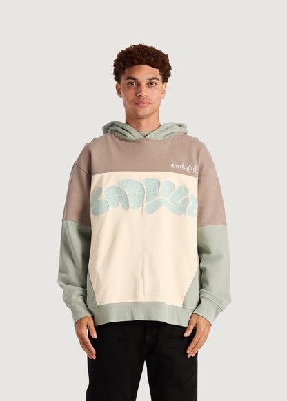 Embellish x Sad Boyz - Color Block Pullover Hoodie (Sea Foam)
