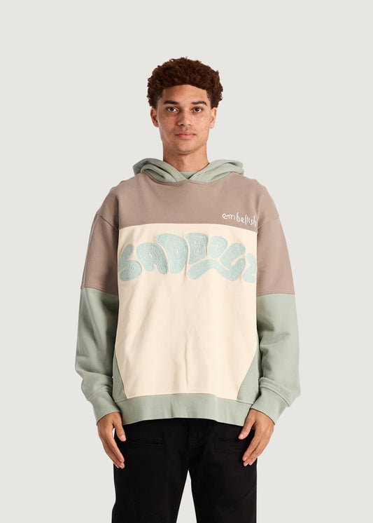 Embellish x Sad Boyz - Color Block Pullover Hoodie (Sea Foam)