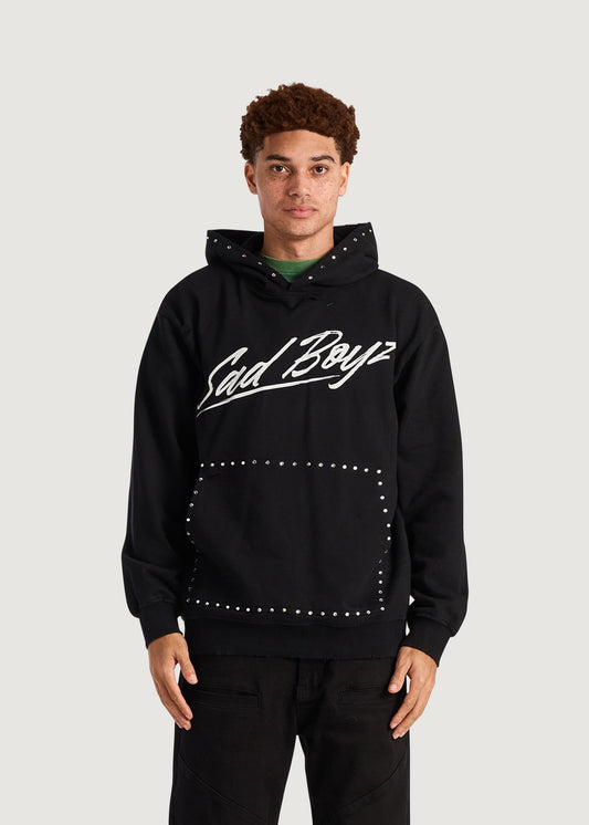 Embellish x Sad Boyz - Script Studded Pullover (Black)