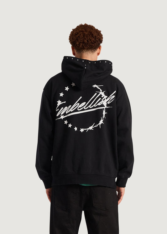 Embellish x Sad Boyz - Script Studded Pullover (Black)
