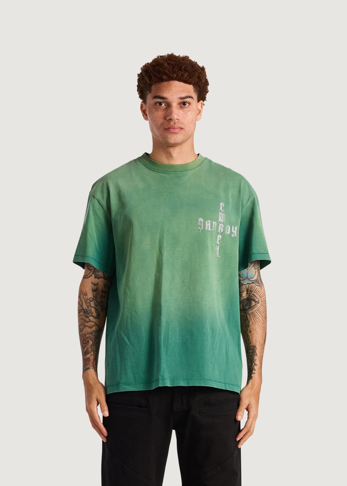 Embellish x Sad Boyz - Cross Logo Tee (Green)