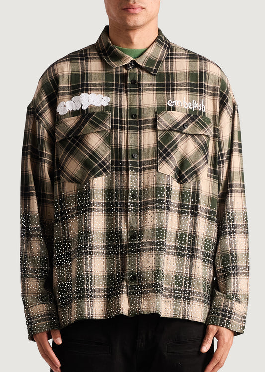 Embellish x Sad Boyz - Crystal Encrusted Flannel