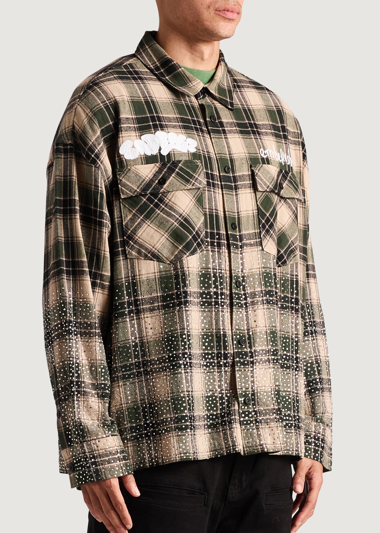 Embellish x Sad Boyz - Crystal Encrusted Flannel