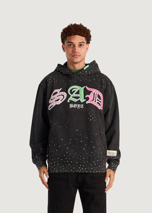 Embellish x Sad Boyz - Ode E Pullover Hoodie (Washed Black)