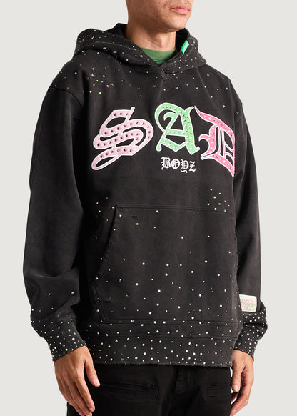 Embellish x Sad Boyz - Ode E Pullover Hoodie (Washed Black)