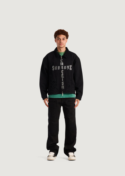Embellish x Sad Boyz - Cross Logo Work Jacket (Black)