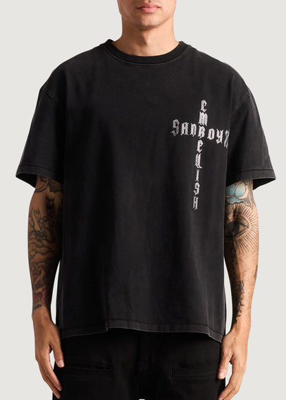 Embellish x Sad Boyz - Cross Logo Tee (Black)