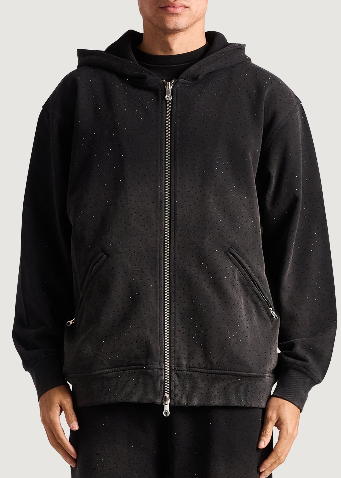 Embellish x Sad Boyz - Buss Down Fleece Zip Hoodie