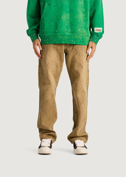 Embellish x Sad Boyz - Monogram Work Pant (Brown)