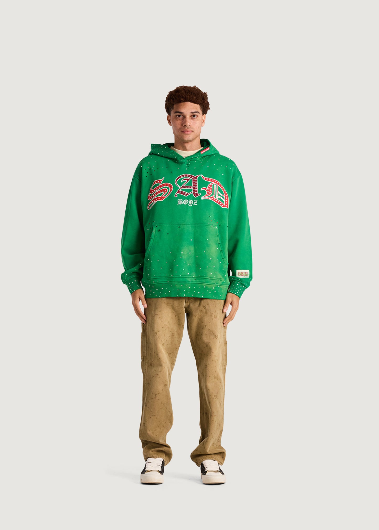 Embellish x Sad Boyz - Ode E Pullover Hoodie (Washed Green)