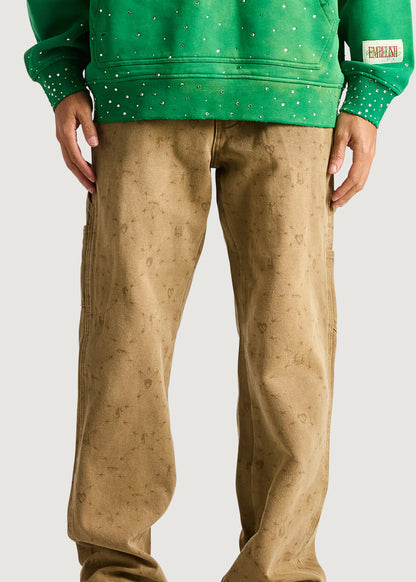 Embellish x Sad Boyz - Monogram Work Pant (Brown)