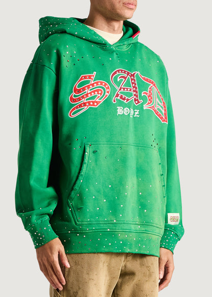 Embellish x Sad Boyz - Ode E Pullover Hoodie (Washed Green)