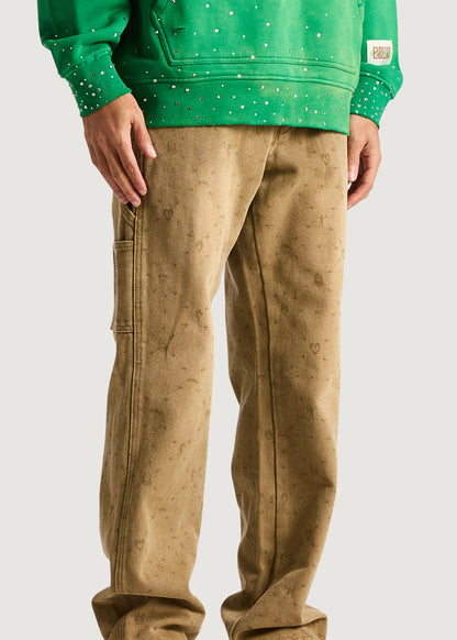 Embellish x Sad Boyz - Monogram Work Pant (Brown)