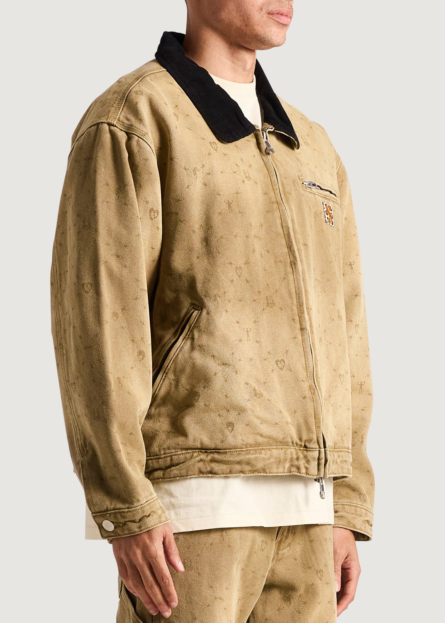 Embellish x Sad Boyz - Monogram Work Jacket (Brown)