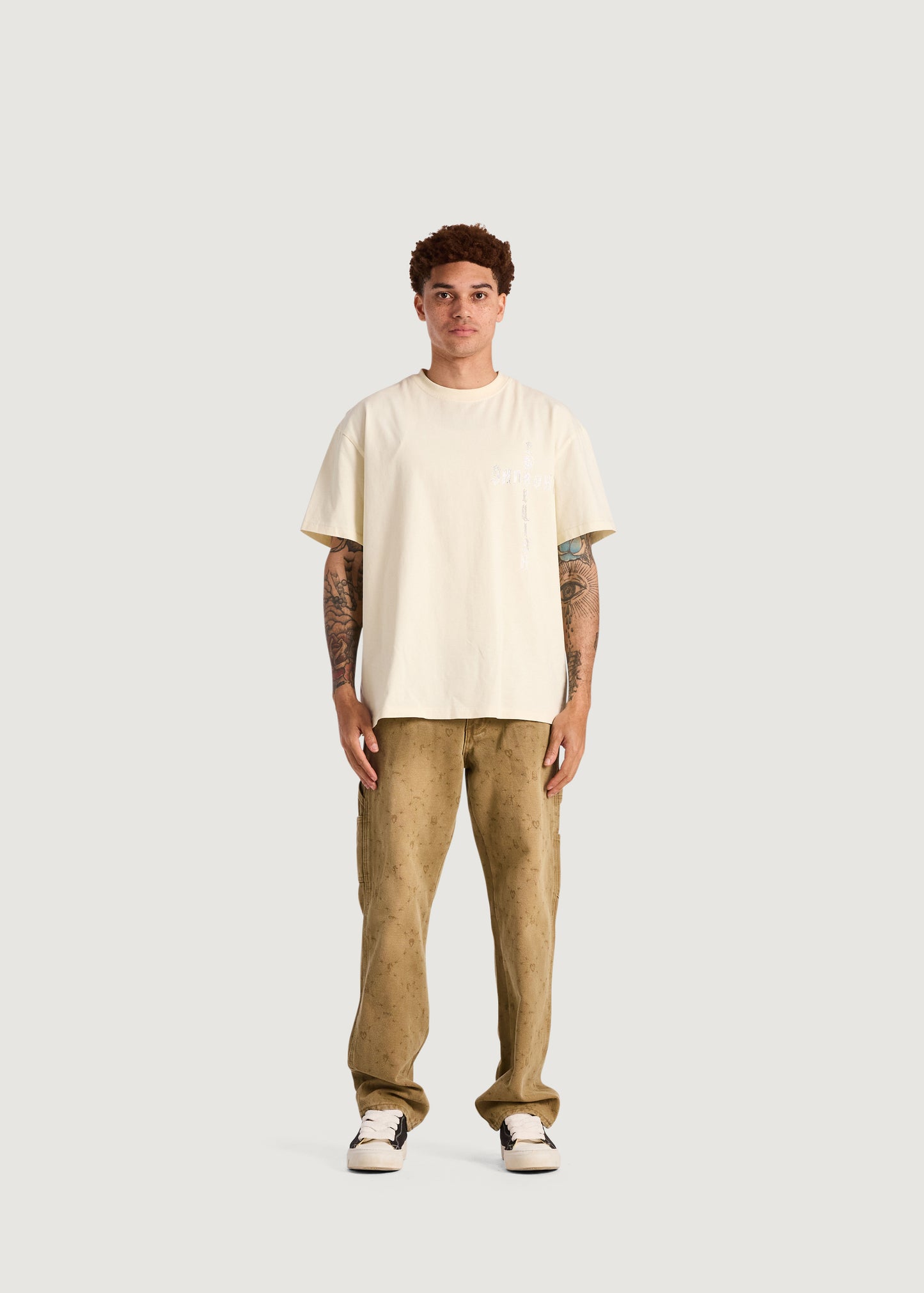 Embellish x Sad Boyz - Cross Logo Tee (White)