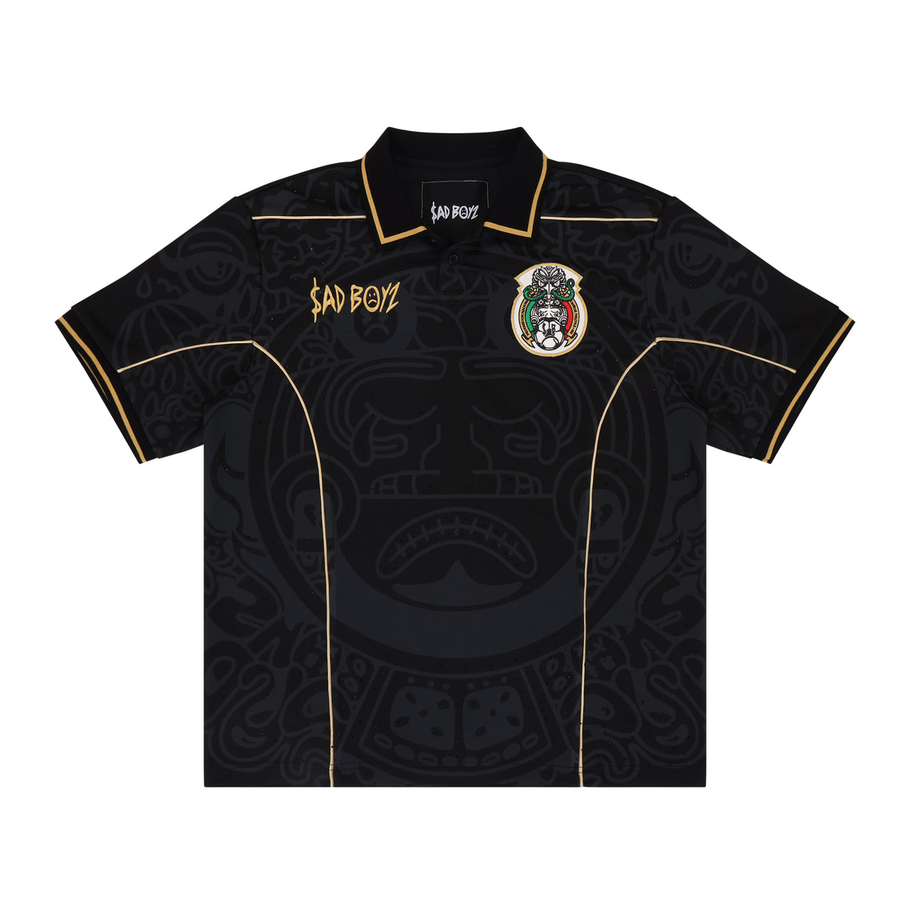 LIGA SAD BOYZ RHINESTONE JERSEY BLACK