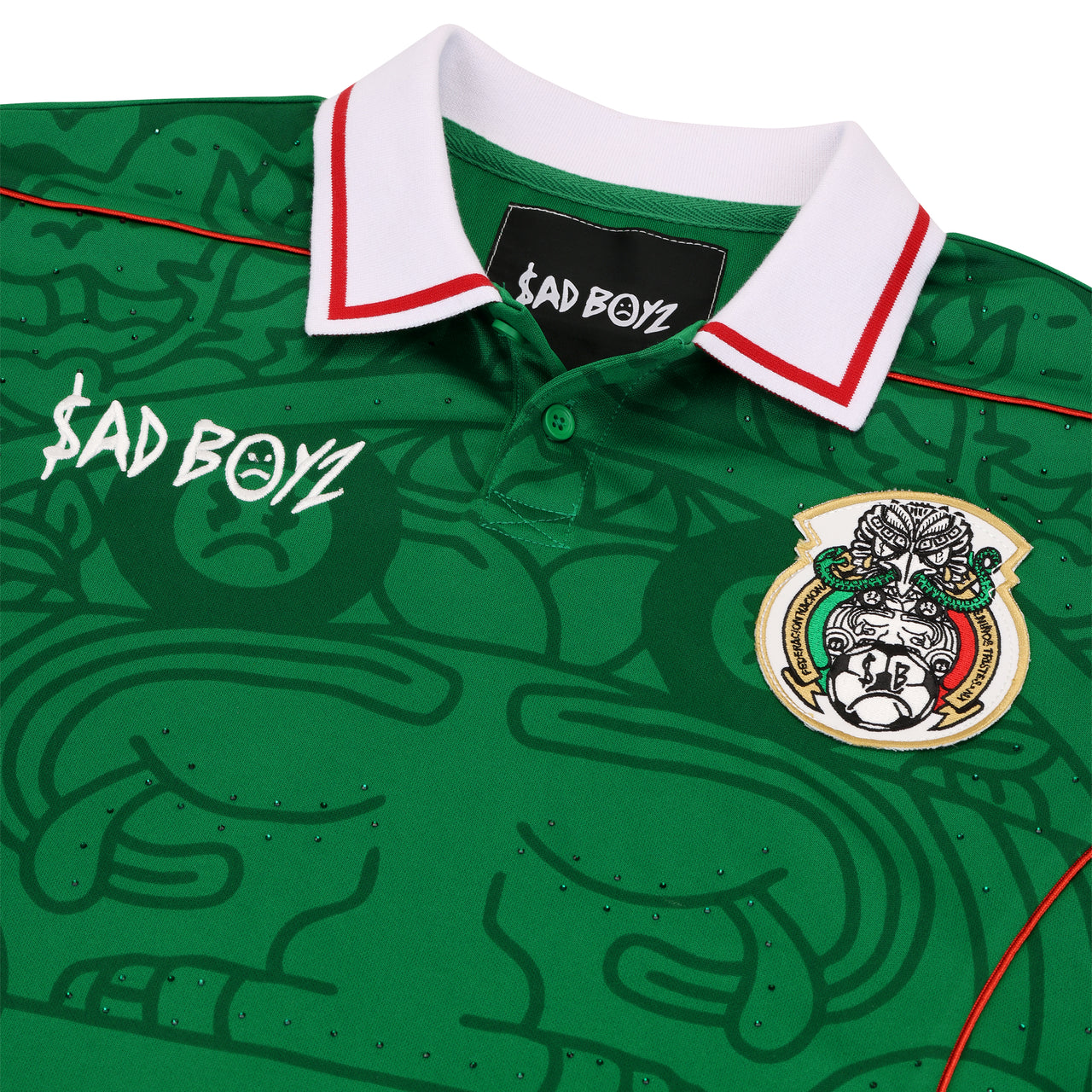 LIGA SAD BOYZ RHINESTONE JERSEY GREEN