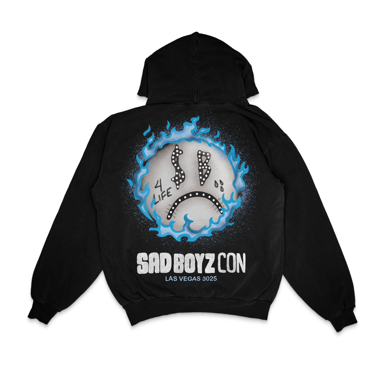 Blue Face Hoodie