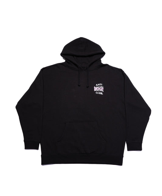 ANTI PINK BOX LOGO HOODIE - BLACK