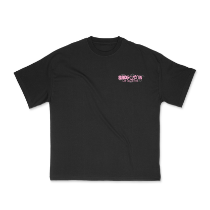 Dragon Cloud Tee Black - Pink Print