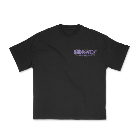 Dragon Cloud Tee Black - Purple Print
