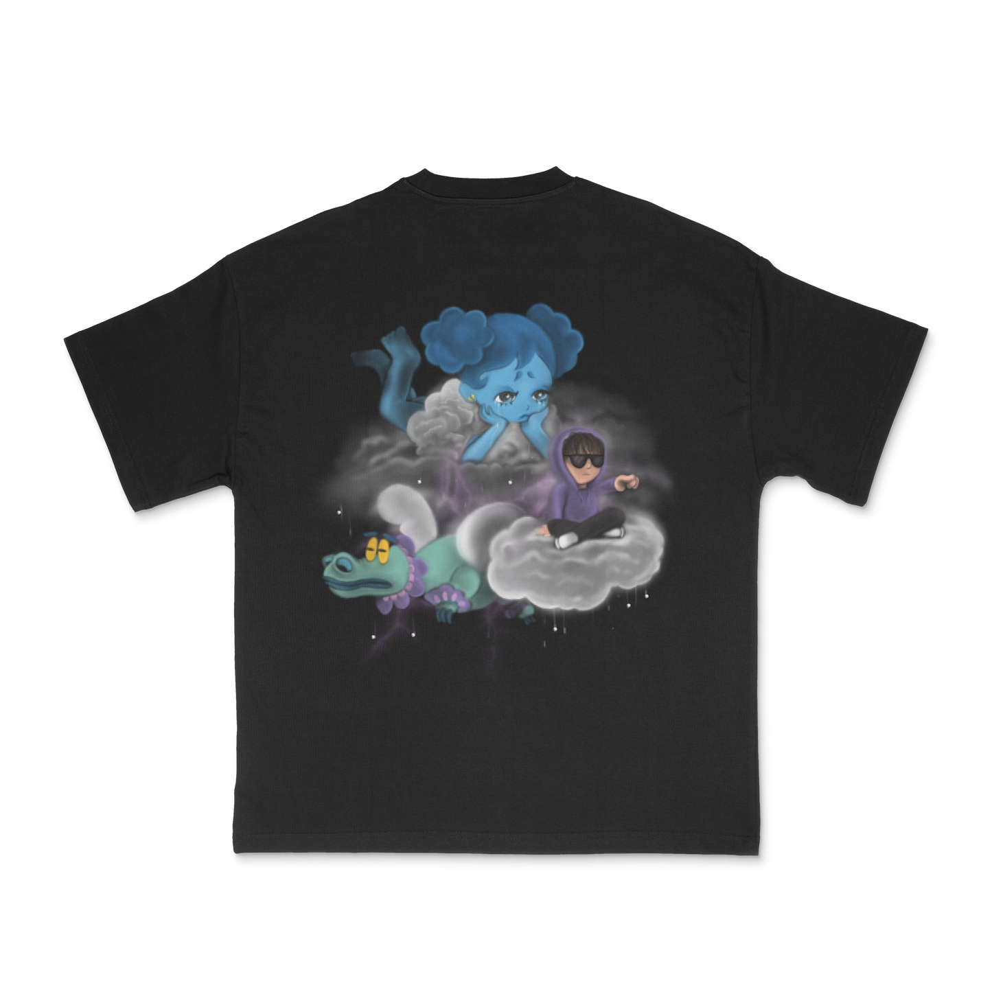 En Las Nubes Tee Black