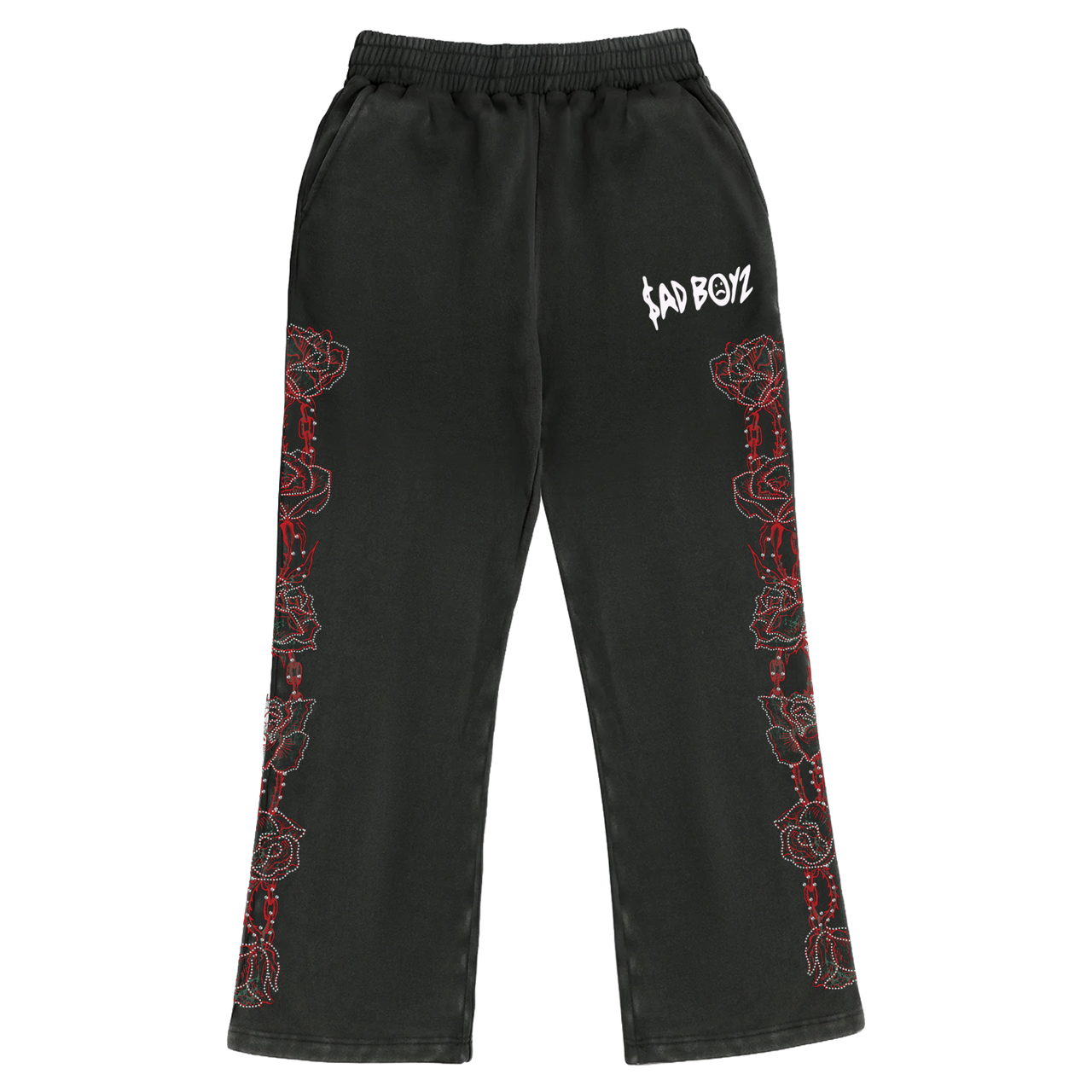 ROSE RHINESTONE SET VINTAGE JOGGERS