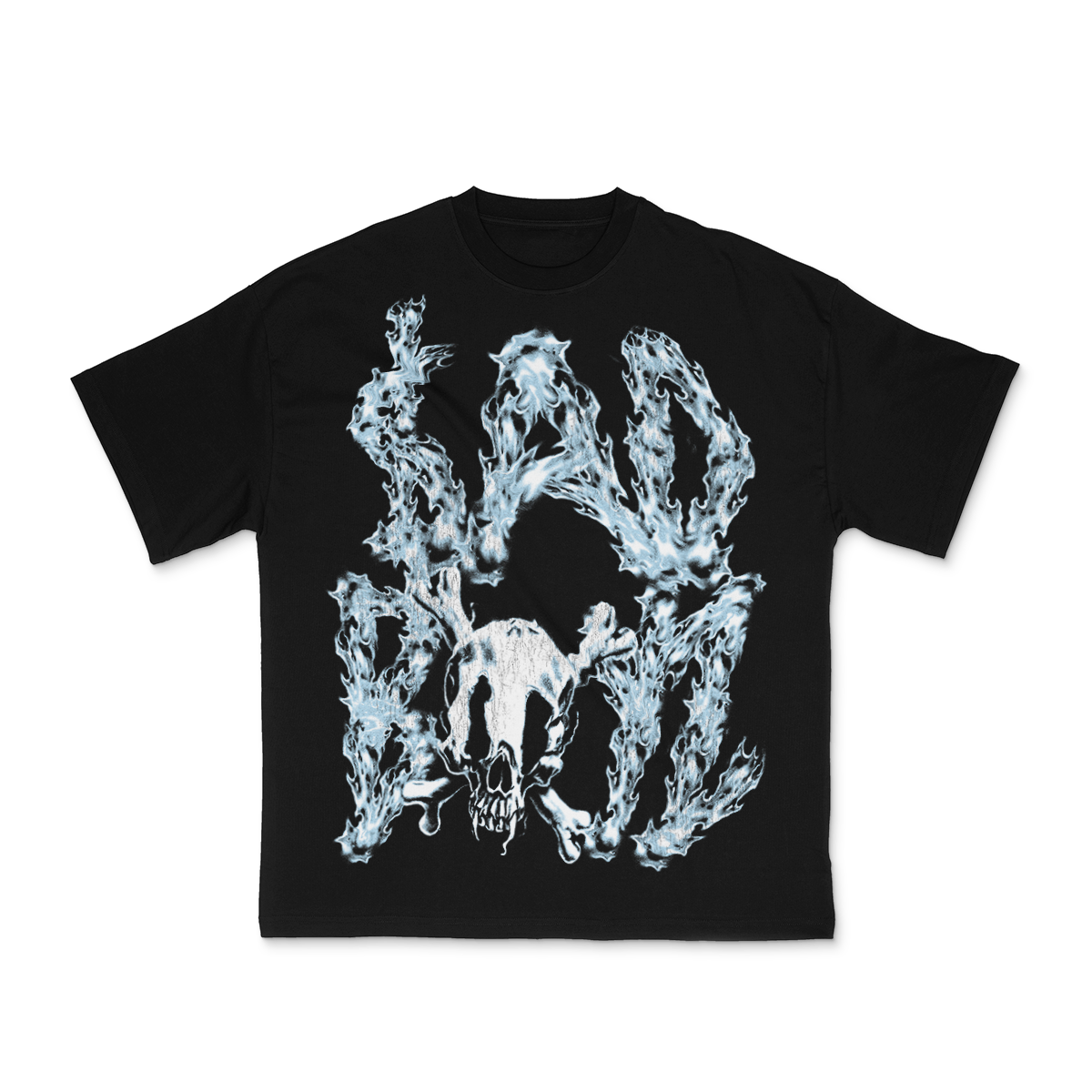 Sad Boyz Chrome Skull Tee Black