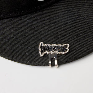 SADBOYZ LOGO STONE HAT CLIP - SILVER/BLACK