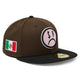 SB X NEW ERA SAD FACE FITTED HAT - BROWN