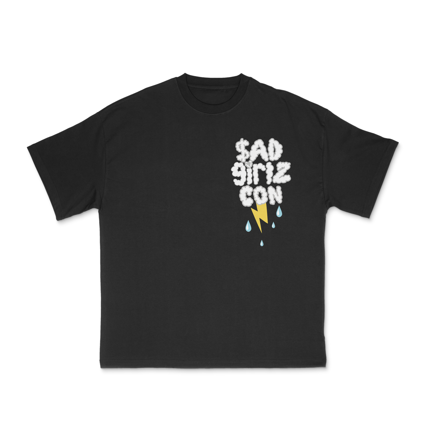Sad Girlz Plushy Tee Black