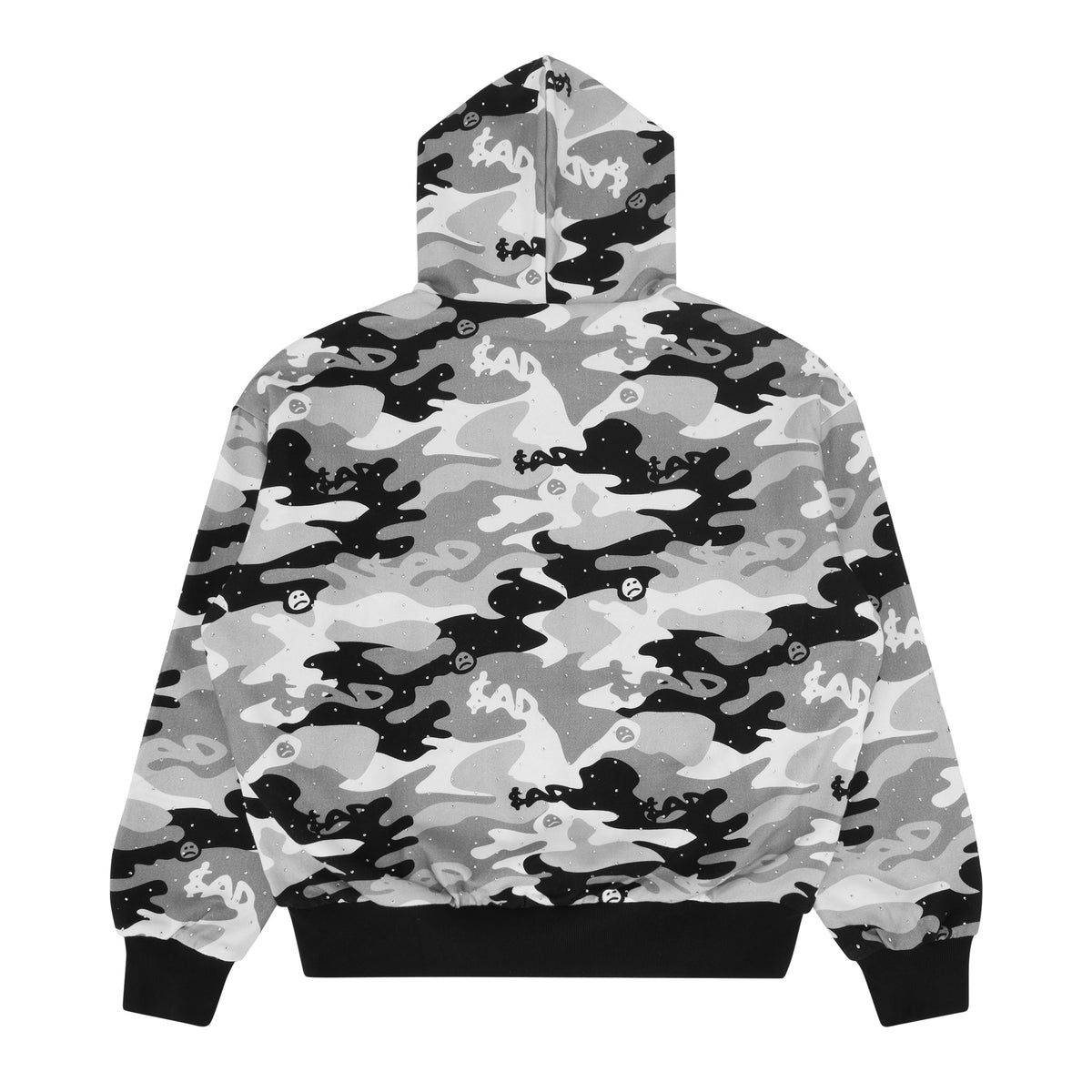 SNOW CAMO ZIP UP