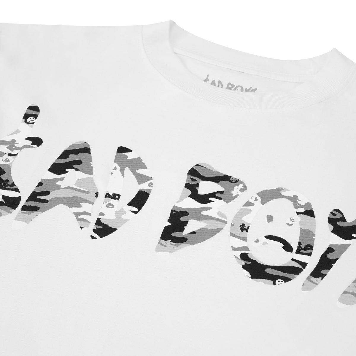 WHITE CAMO LOGO TEE