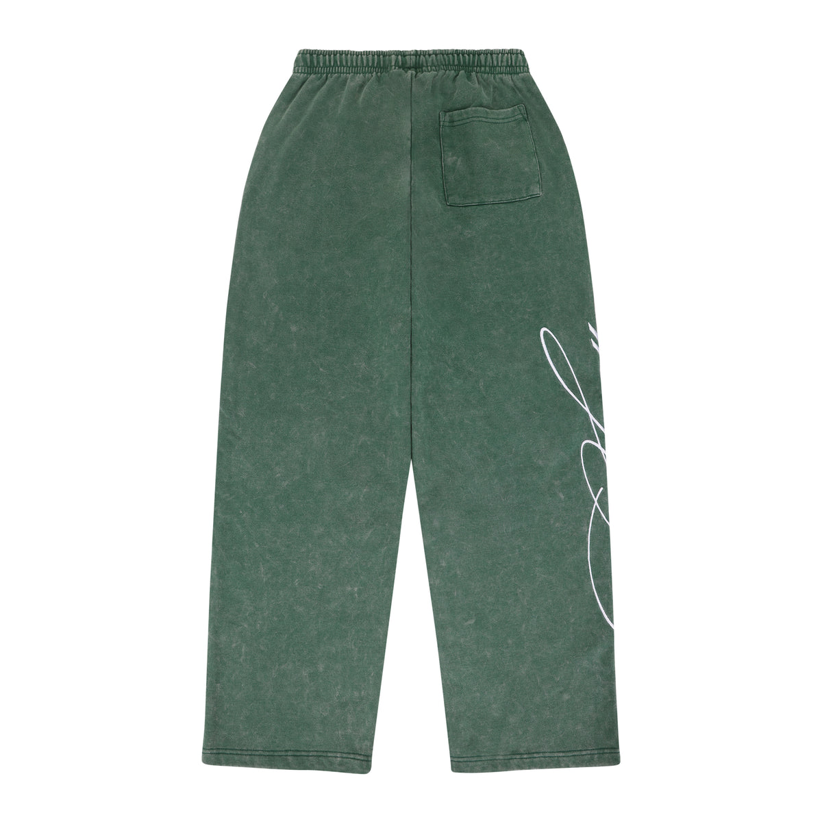 GREEN SCRIPT SWEATPANTS