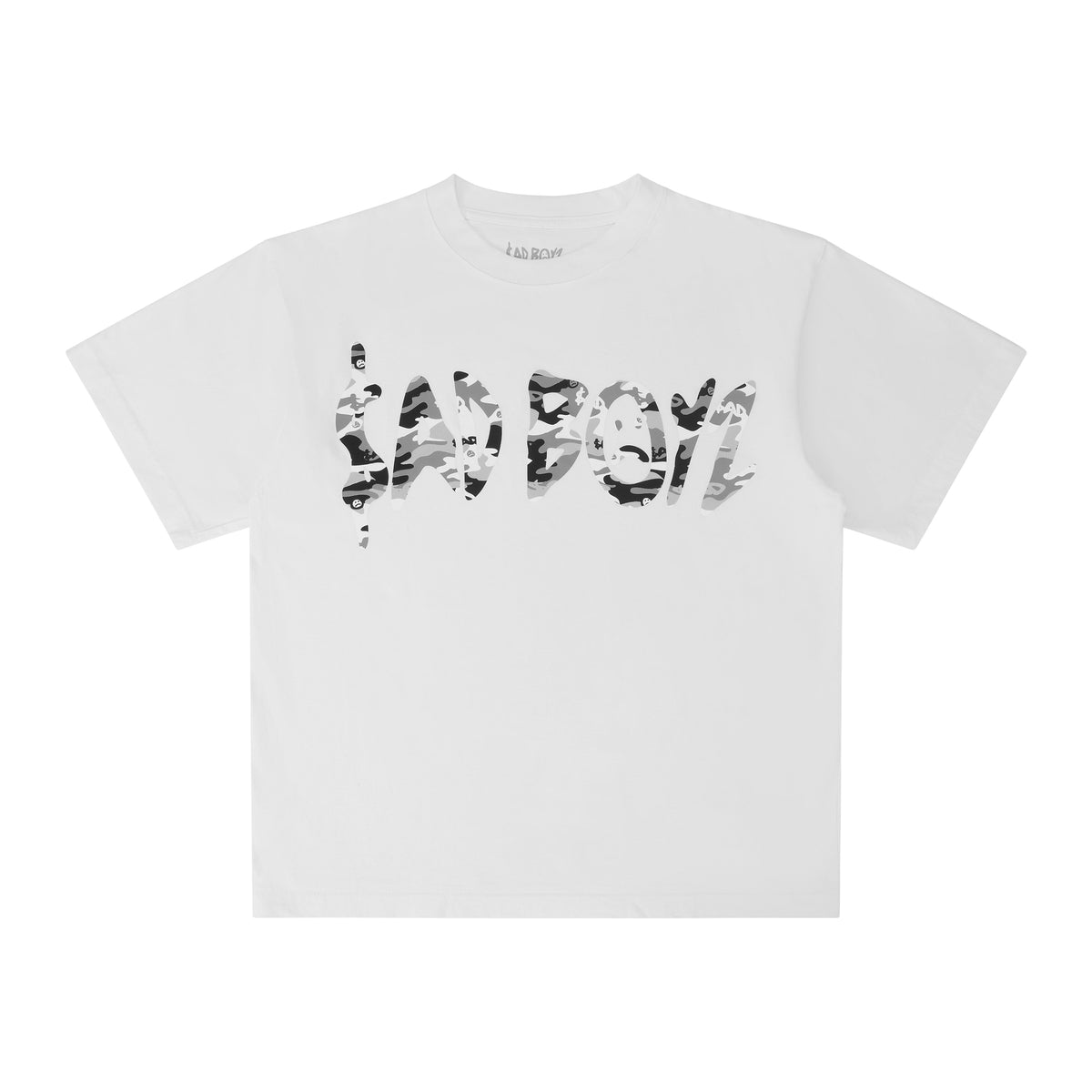 WHITE CAMO LOGO TEE