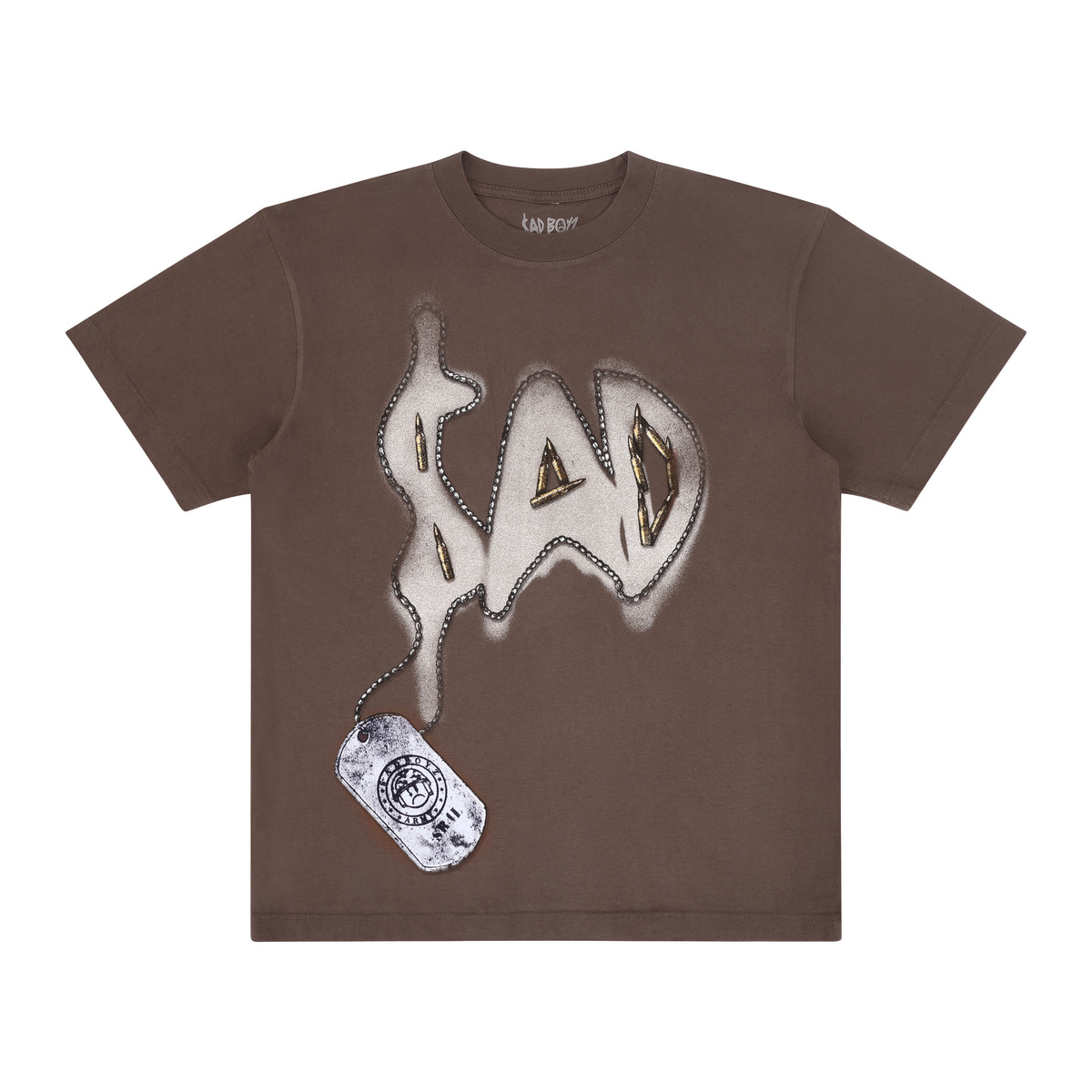 BROWN DOG TAG TEE