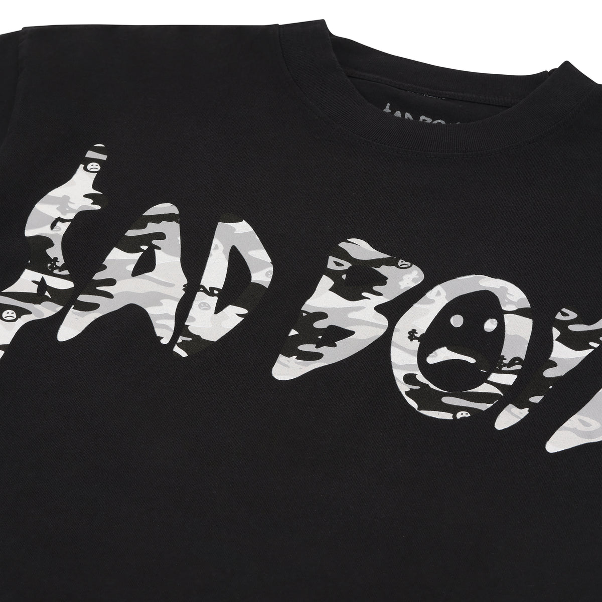 BLACK CAMO LOGO TEE