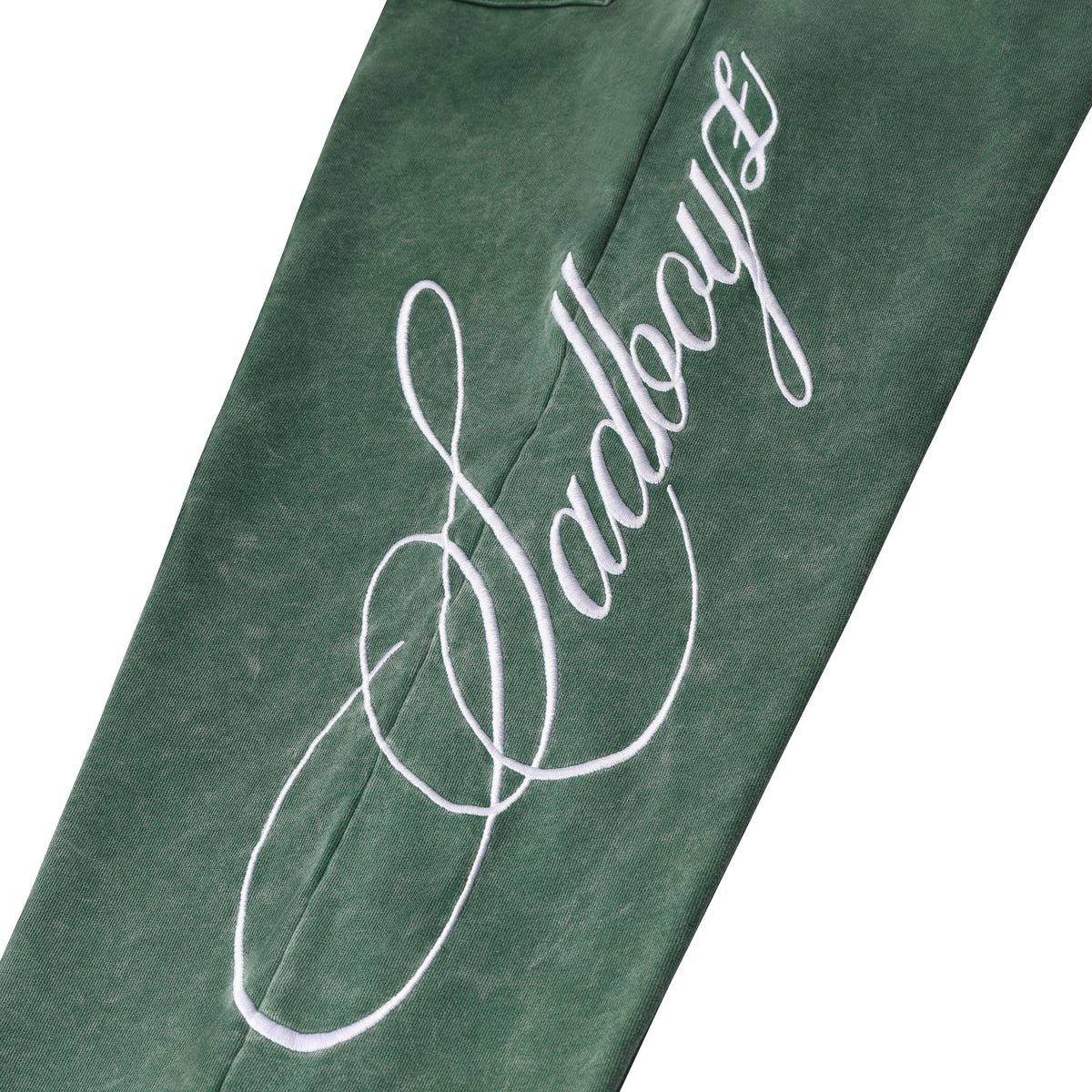 GREEN SCRIPT SWEATPANTS