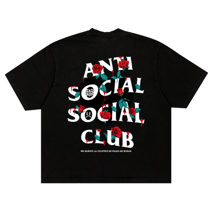 SADBOYZ x ASSC MILES DE ROSAS TEE - BLACK