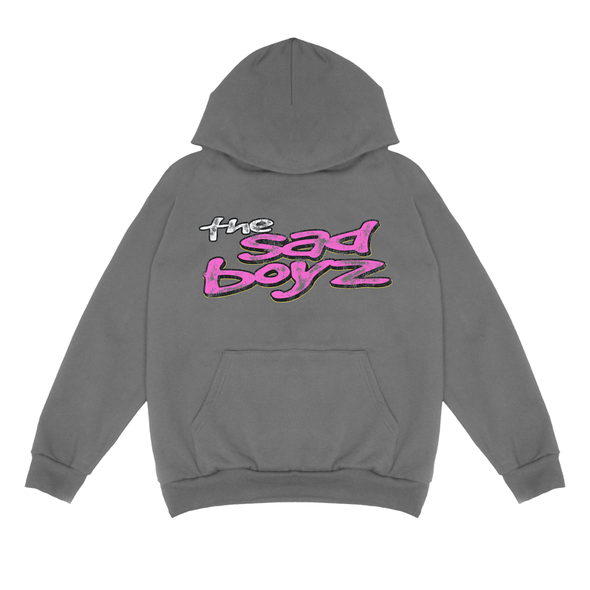 the Sad Boyz Pullover Hoodie Grey
