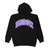 RHINESTONE LOGO STAR HOODY - BLACK